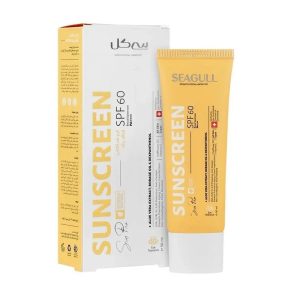 کرم ضد آفتاب بی رنگ سی گل با SPF60 مناسب انواع پوست حجم 50 میلی لیتر